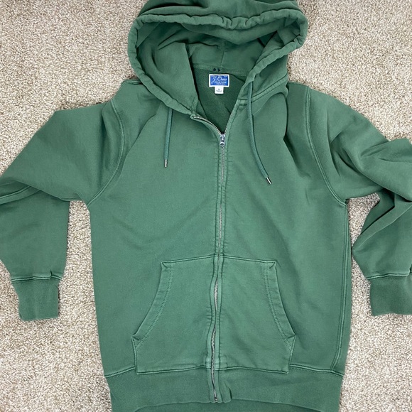 J crew vintage fleece zip hoodie Clearance